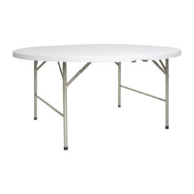 Weatherproof White Folding Table – 5ft Round | CC506