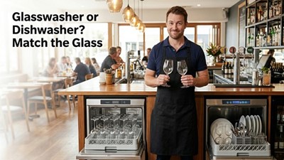 Undercounter Glasswasher vs Underbench Dishwasher: Which Machine Belongs Behind Your Bar? (2026 Comparison)