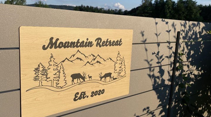 TroLase Wood Sign