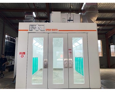 MN Spraybooths - Automotive Spray Booth | Full Downdraft | Twin Exhaust