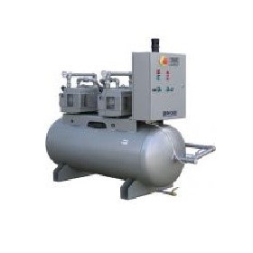 Traditional Receiver Tank Mounted Centralised Vacuum Pump System