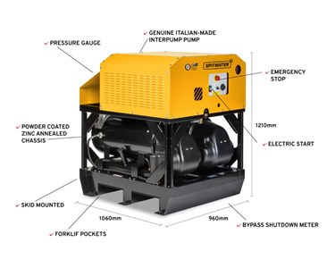 Spitwater - Electric Industrial Pressure Cleaner | SW2030 Skid-Mounted Hot-Water