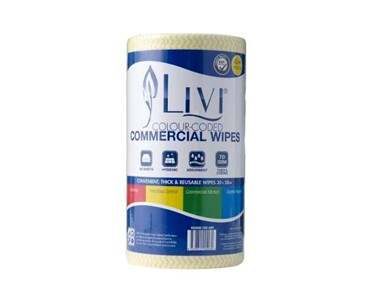 90 Sheet Yellow Anti-Bacterial Commercial Wipes | Livi Essentials