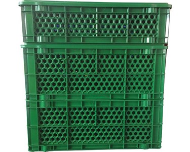 Stackable Plastic Crates Vented | IB Honeycomb