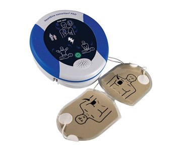 HeartSine - 350P Semi-Automatic AED  Indoor Wall Cabinet Defibrillator Bundle