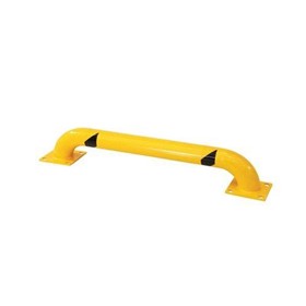 Fixed Safety Bollards - Yellow 'U' Bar low Bollards