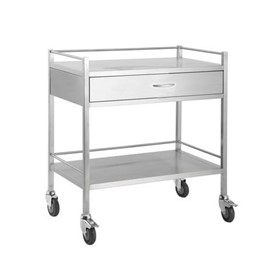 Stainless Steel Hospital Rounds Trolley