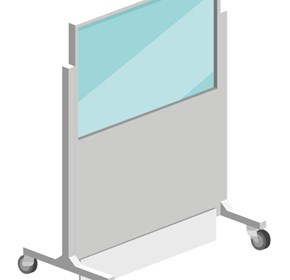 Zenith Type 4 - 1300W Mobile Radiation Shield - RAD-SH-Z130-W120x100