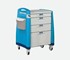 Aidacare - Medication Cart - Medium - Key Lock - Blue
