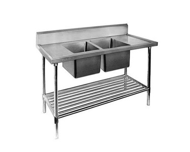 Modular Systems - Sink Bench With Pot Undershelf | Double Centre | DSB7-2100C/A 