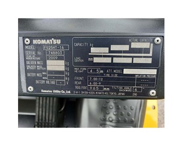 Komatsu - Used 2.5T LPG Forklift