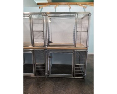 Midmark - Kennel | Mason K-9 Cabin Double Stacked System | Cage Bank
