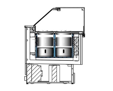 BRX - Ice Cream Display Case | Pozzetti - Vista
