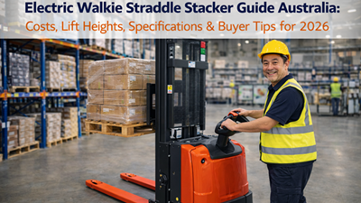Electric Walkie Straddle Stacker Guide Australia: Costs, Lift Heights, Specifications & Buyer Tips for 2026