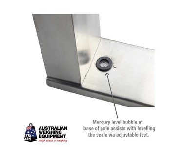 AWE - PLATYPUS Bench Scale 15kg–150kg - Stainless Steel IP65 Digital Scale