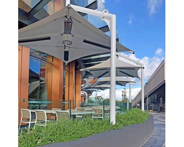 MakMax Australia - Leva | Cantilever PVC Architectural Umbrellas