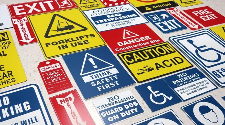 TroLase engraved safety signs