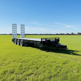 Used Tag Trailer | Tag/Plant Trailer with Ramps Tri-Axle