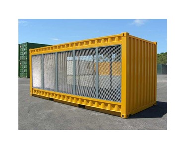 Open Air Gas Cylinder Storage Shipping Containers