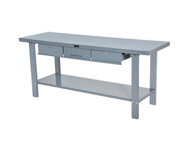 Steel Work Bench - 3 x Lockable Drawers - WBS-3D