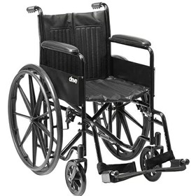 Drive Medical S1 Steel Folding Manual Wheelchair