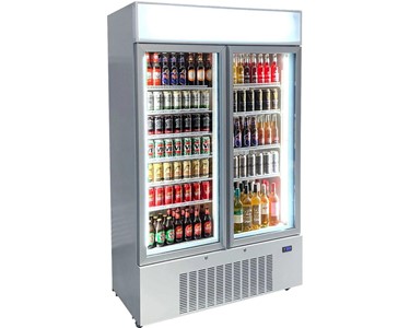 Schmick Upright 2Door Commercial Glass Door Refrigerator Model HUS-C10