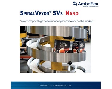 SpiralVeyor Nano vertical conveyor