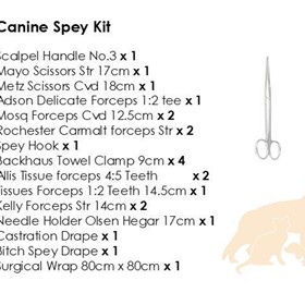 Canine Spey Kit