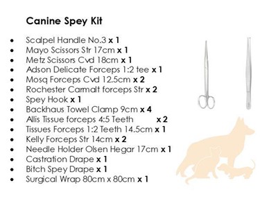 VetTech - Canine Spey Kit