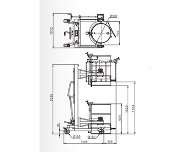 Mitaco Pty Ltd - Drum Lifter / Rotator & Pourer- Lifts Steel, Plastic & Fibre Drums