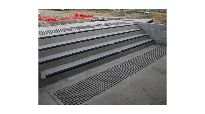 Chapman primary stair nosing and tactiles