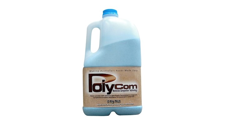 One 2kg bottle of PolyCom is equivalent to 2 ton of cement.