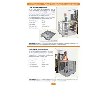 Work Platforms - FORKLIFT Attachment Series