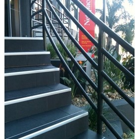 Aluminium Extrusion Stair Nosings with Carbourndum Insert