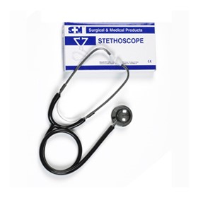 Dual Head Stethoscope (Black) | S+M