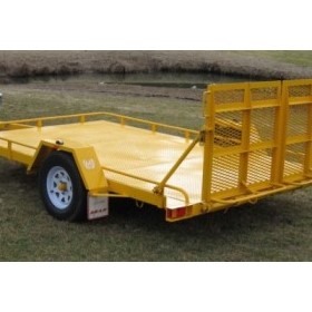 Single Axle Tilt Bed Plant Transport Trailer  | No. 17A 