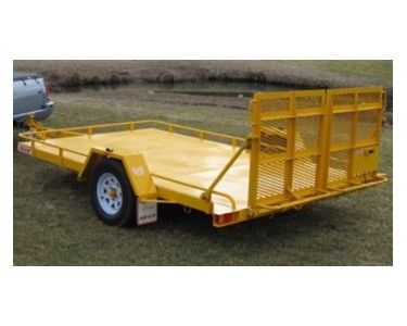 Single Axle Tilt Bed Plant Transport Trailer  | No. 17A 