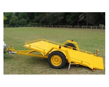 Single Axle Tilt Bed Plant Transport Trailer | No. 19OSB 