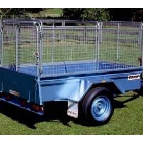 Single Axle Box Trailer | No. 26 - With Stock Crate 