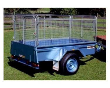 Single Axle Box Trailer | No. 26 - With Stock Crate 