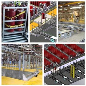 Conveyor solution reduces manual handling of acetylene cylinders