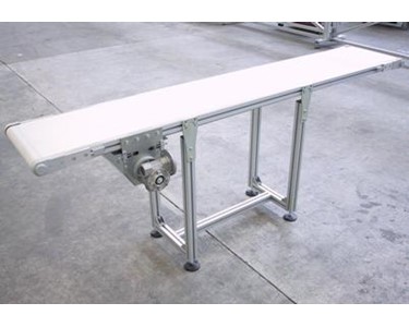 Series 50 Belt Conveyor manufactured from aluminium profile