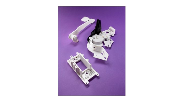 A variety of production materials can be used in the FDM process, including ABS, polycarbonates (pictured), polyphenylsulfones and blends. These materials allow users to manufacture parts that are tough enough for functional testing, installation, and most importantly, end use.