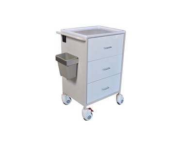 Medication Trolley | Webster Cart 3 Drawer | MC725W