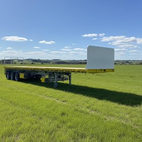 Semi Flat Top 45ft Extendable Trailer
