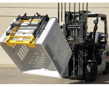Forward Bin Tipper Forklift Attachments | A.I.M