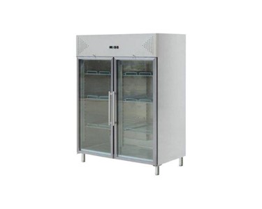 Vave Australia - Two Glass Door Upright Stainless Steel Freezer 1300L