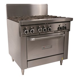 Burner Gas Oven Range 900mm Wide 6 Burner