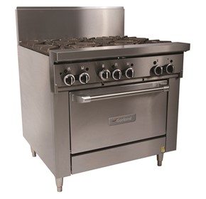 Burner Gas Oven Range 900mm Wide 6 Burner