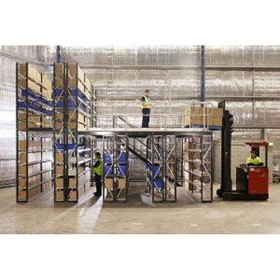 Longspan Shelving Supported Raised Storage Areas